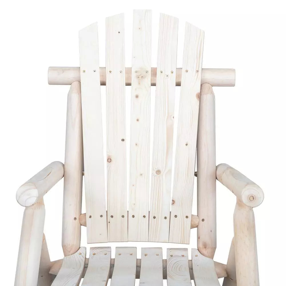 Outdoor Wood Adirondack Rocking Chair