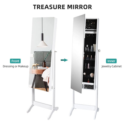 Tina Mirror Jewelry Armoire Cabinet