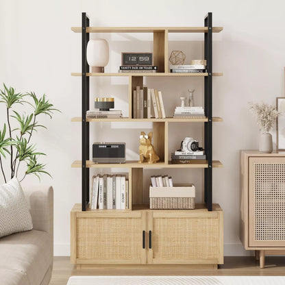 Lam Tall Rattan Bookcase Bookshelf