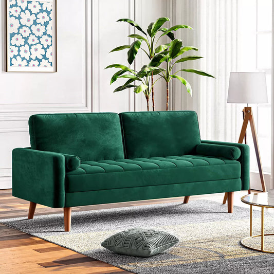 Modern Green Loveseat Couch