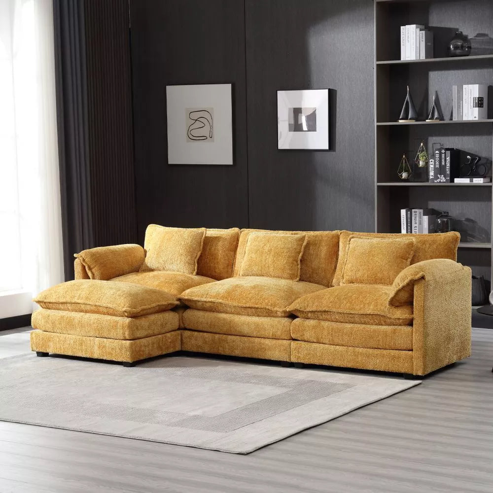 Memory Foam L Shaped Sectional Couch