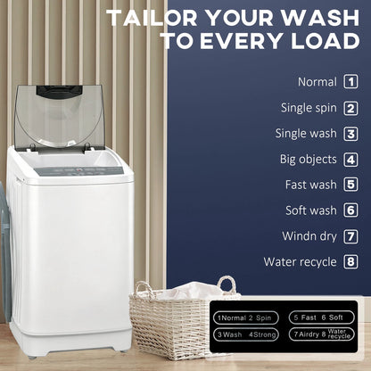9.9lbs Portable Apartment Ventless Washer & Dryer Combo