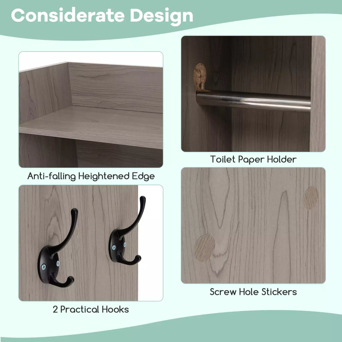 Tyler Over Commode Storage Cabinet