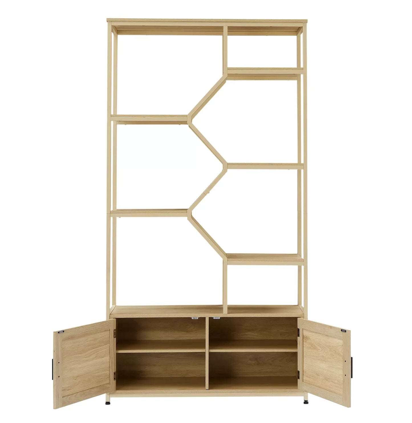 Meyer Tall Rattan Bookcase Bookshelf