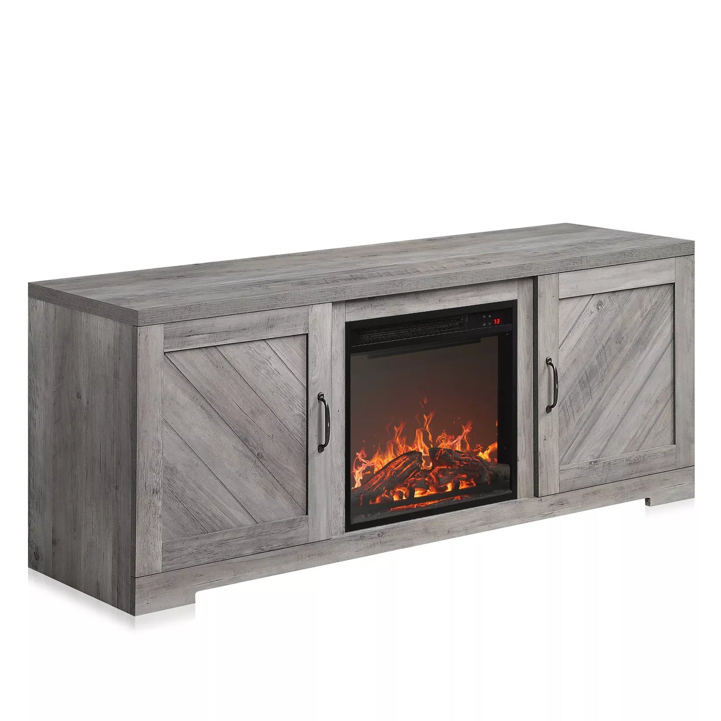 Bell Farmhouse Fireplace TV Stand (Up to 65")