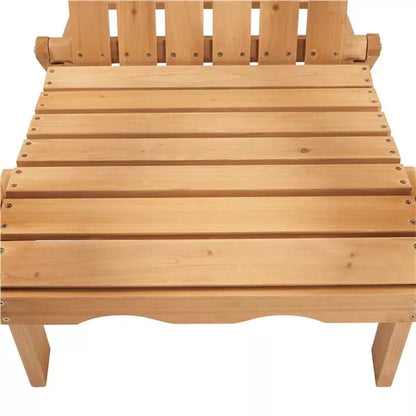 Outdoor Wood Adirondack Lounger Chair