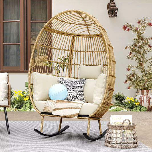 Outdoor Rocking Patio Egg Chair