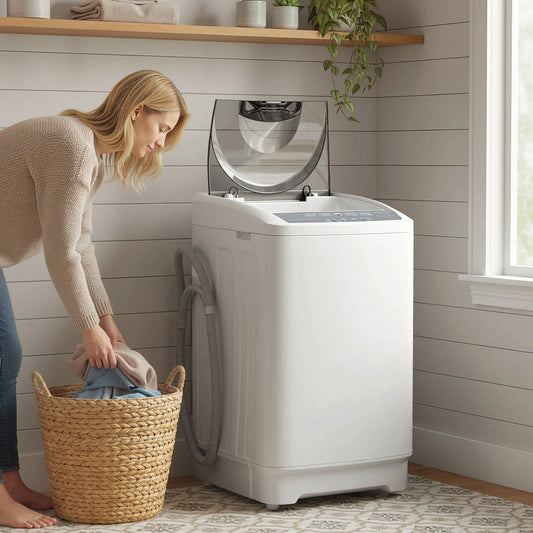 9.9lbs Portable Apartment Ventless Washer & Dryer Combo