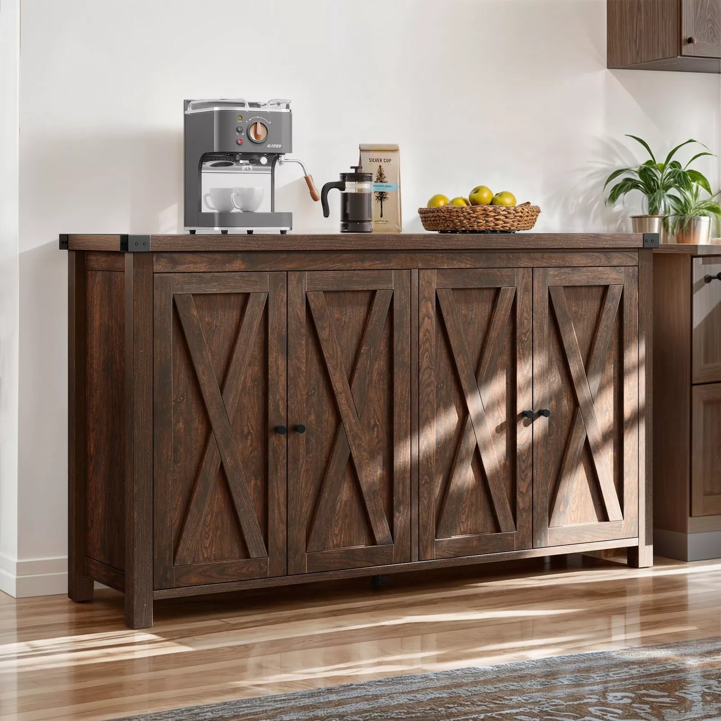 Dawid Farmhouse Sideboard Buffet Cabinet