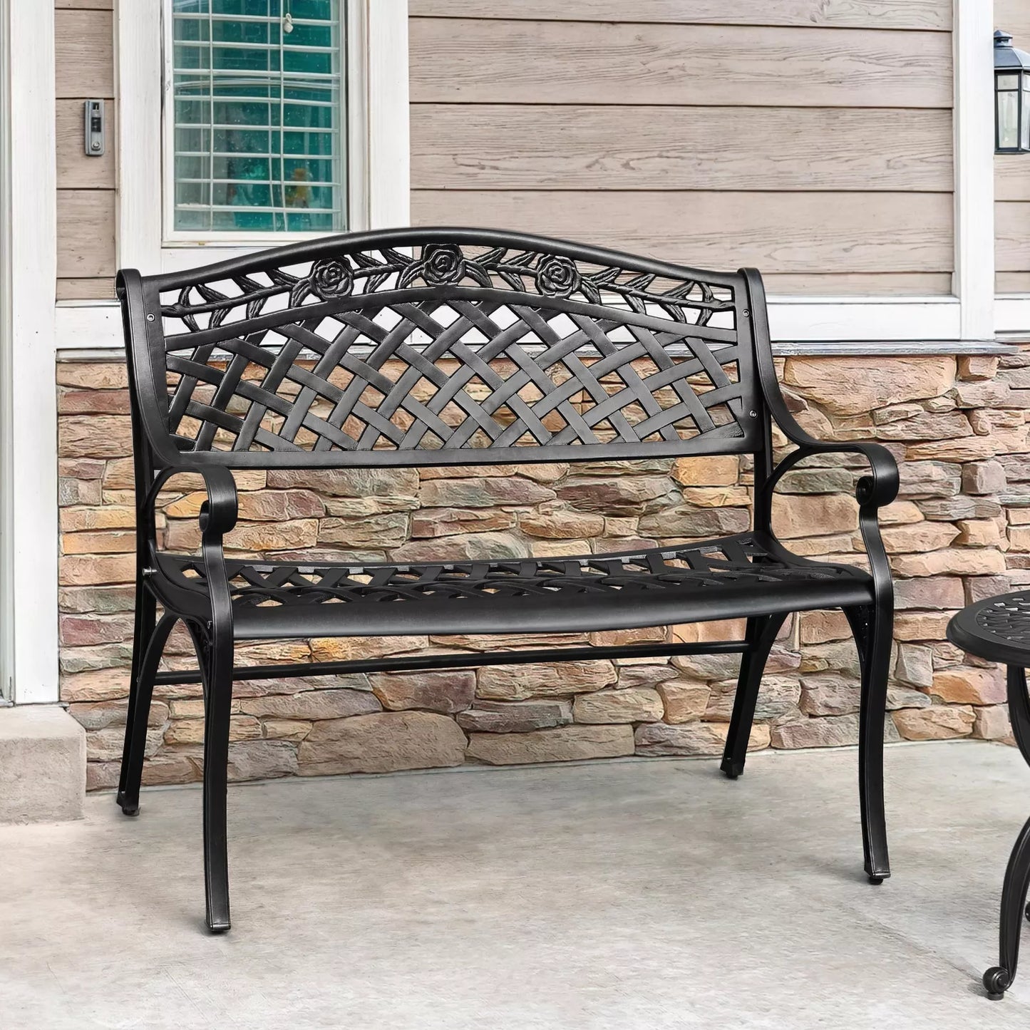 Kurt Outdoor Metal Garden Bench