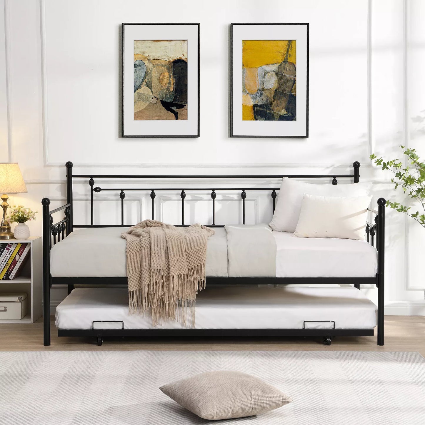 Harris Twin Metal Trundle Daybed