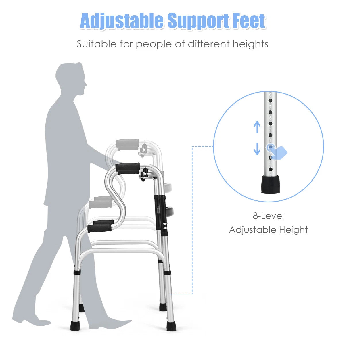 Senior Lightweight Mobility Walker (Dual Handle)