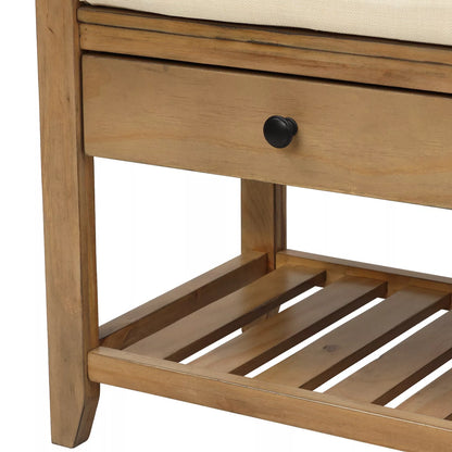 Zaina Indoor Wooden Storage Bench