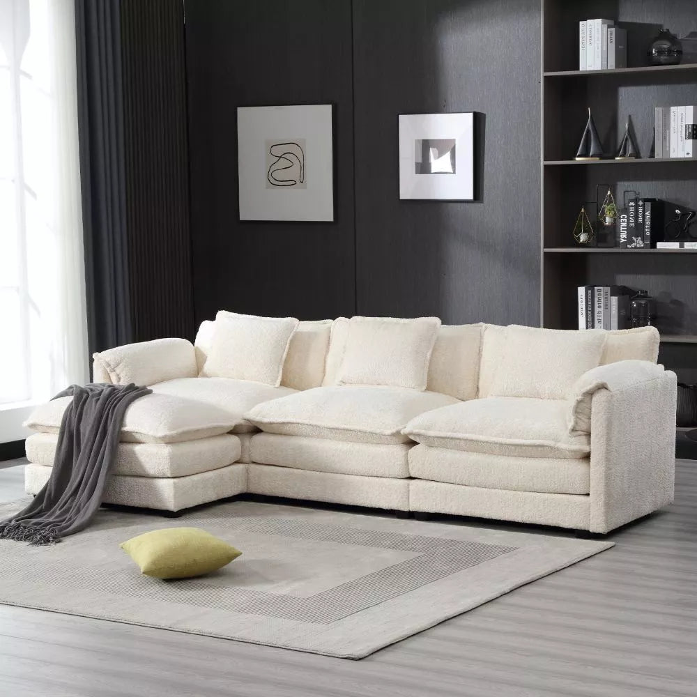 Memory Foam L Shaped Sectional Couch