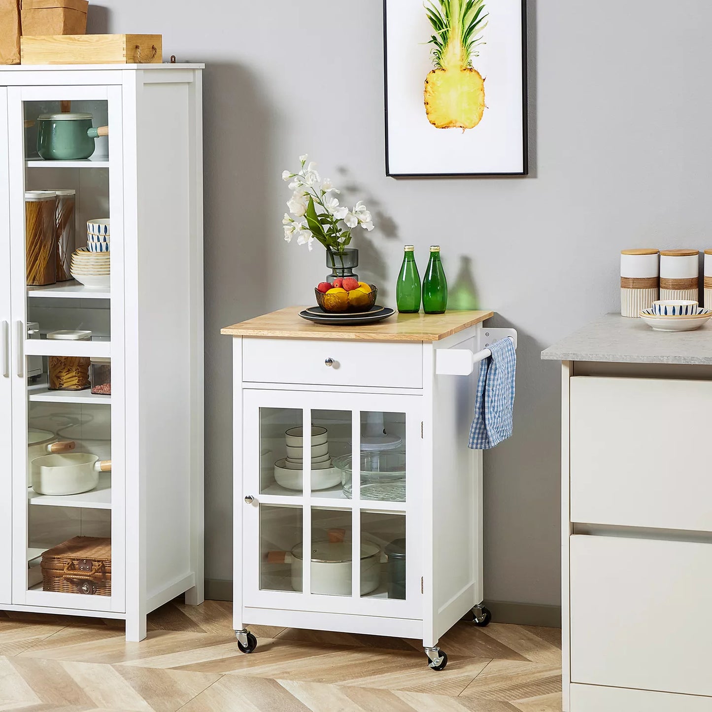 Boyd Small Rolling Kitchen Island