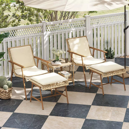 Meyer 5 Pieces Outdoor Patio Bistro Set