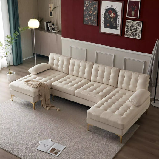 Contemporary U Shaped Sectional Couch