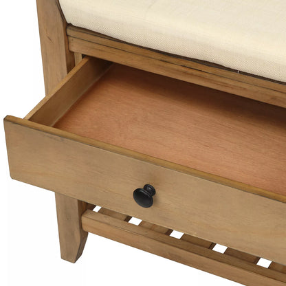 Zaina Indoor Wooden Storage Bench