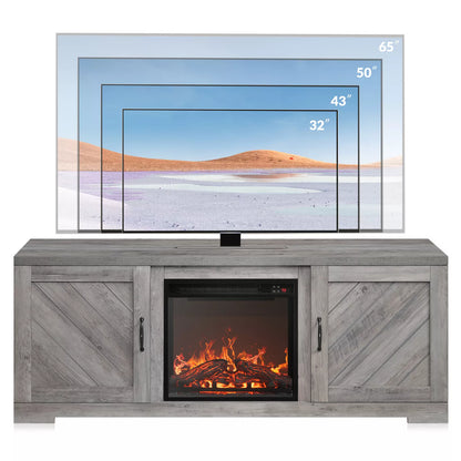 Bell Farmhouse Fireplace TV Stand (Up to 65")