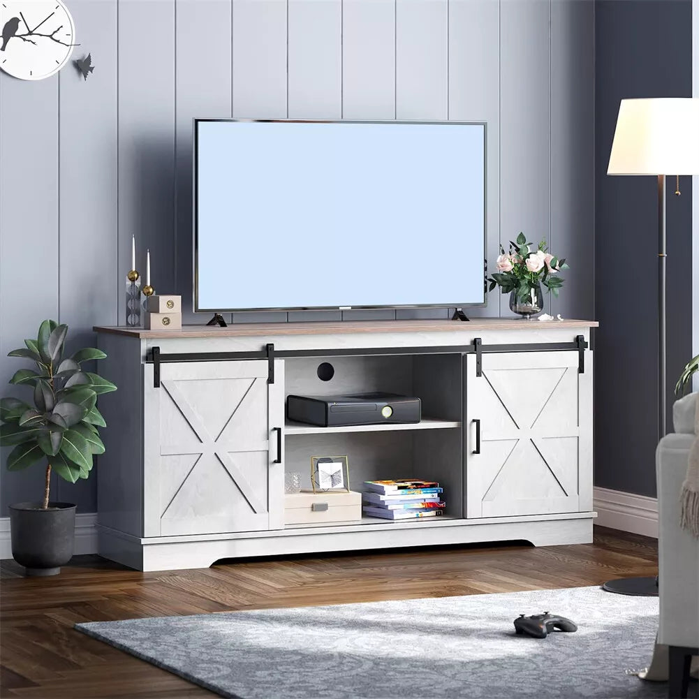 Anna Farmhouse TV Media Cabinet Console