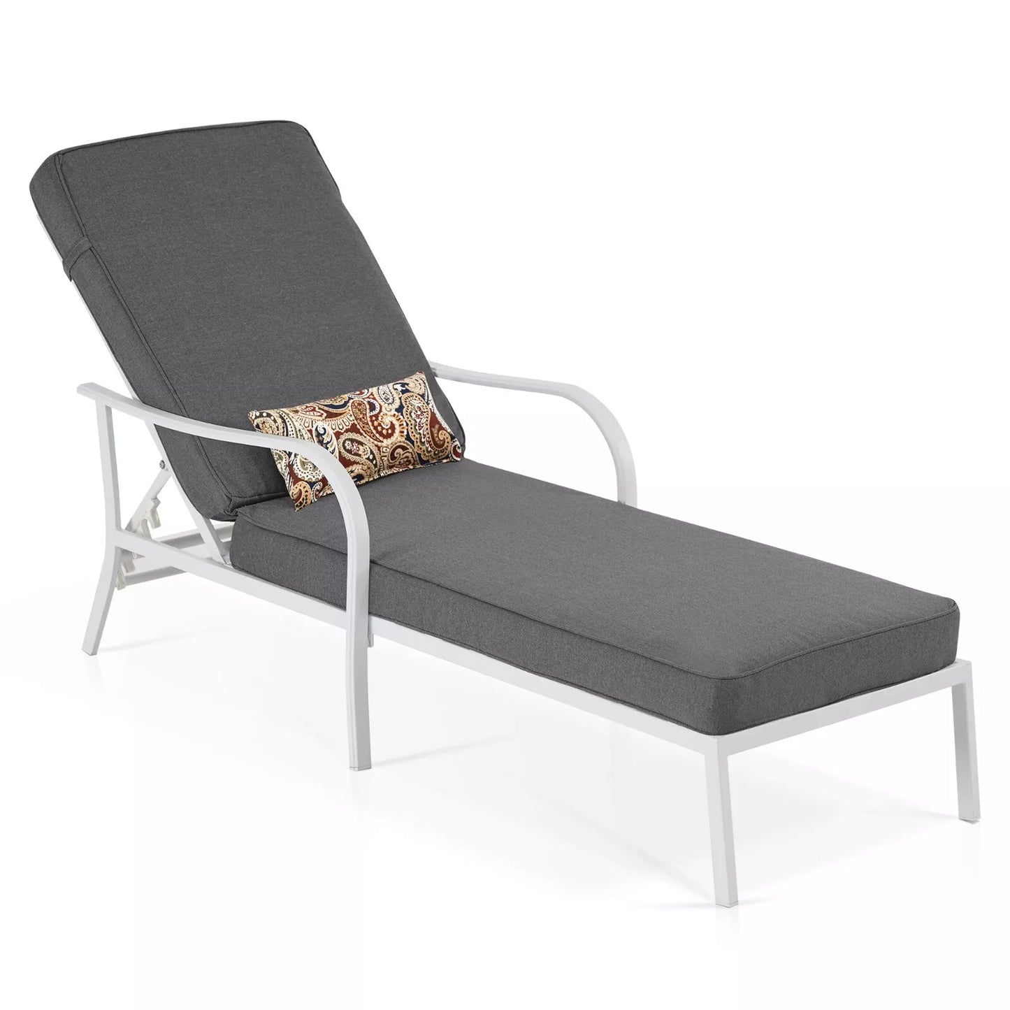 Outdoor Cushioned Pool Chaise Lounger