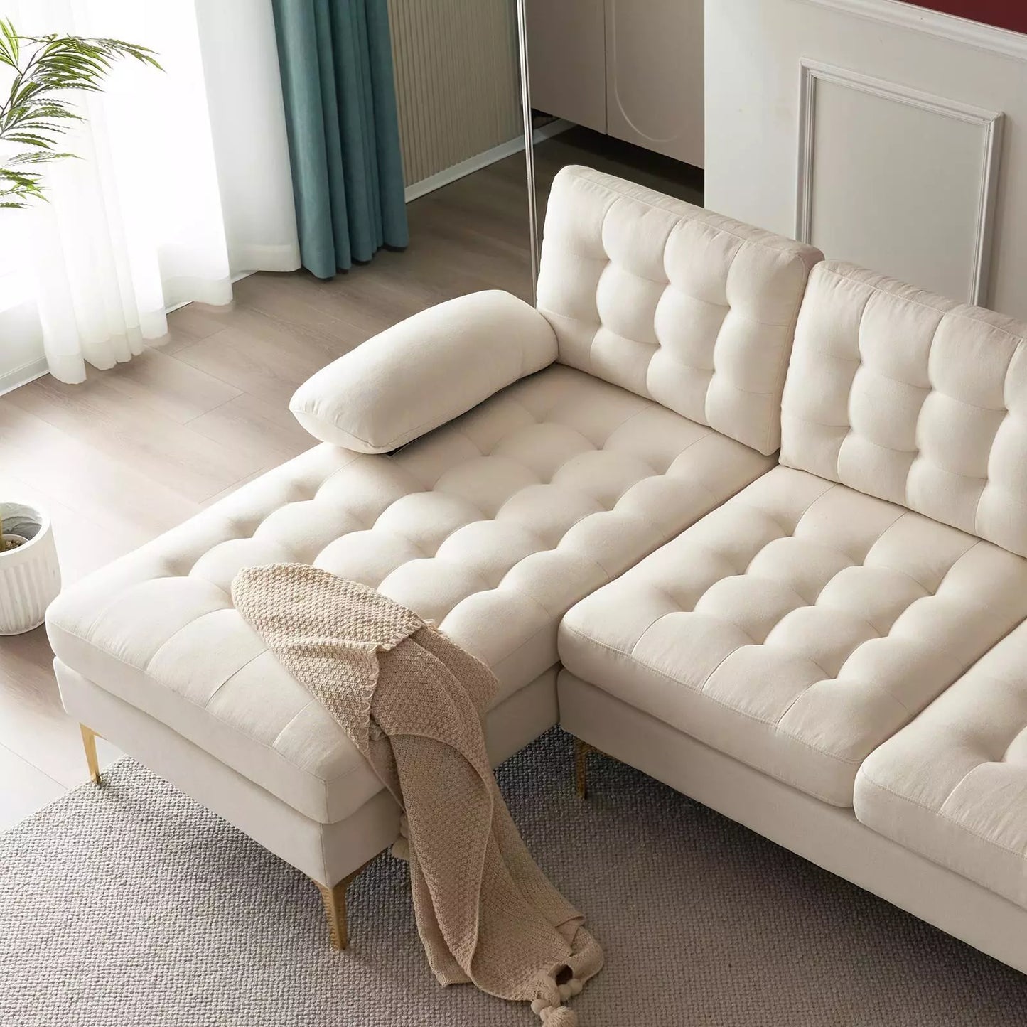 Contemporary U Shaped Sectional Couch