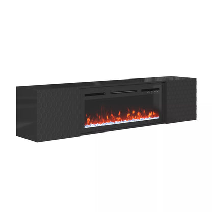 Carey Modern Fireplace TV Stand (Up to 80")