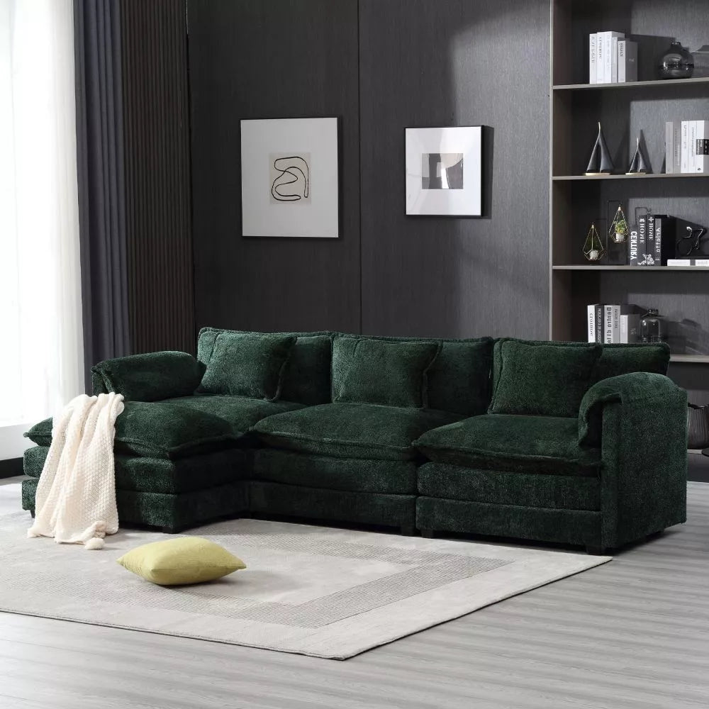 Memory Foam L Shaped Sectional Couch