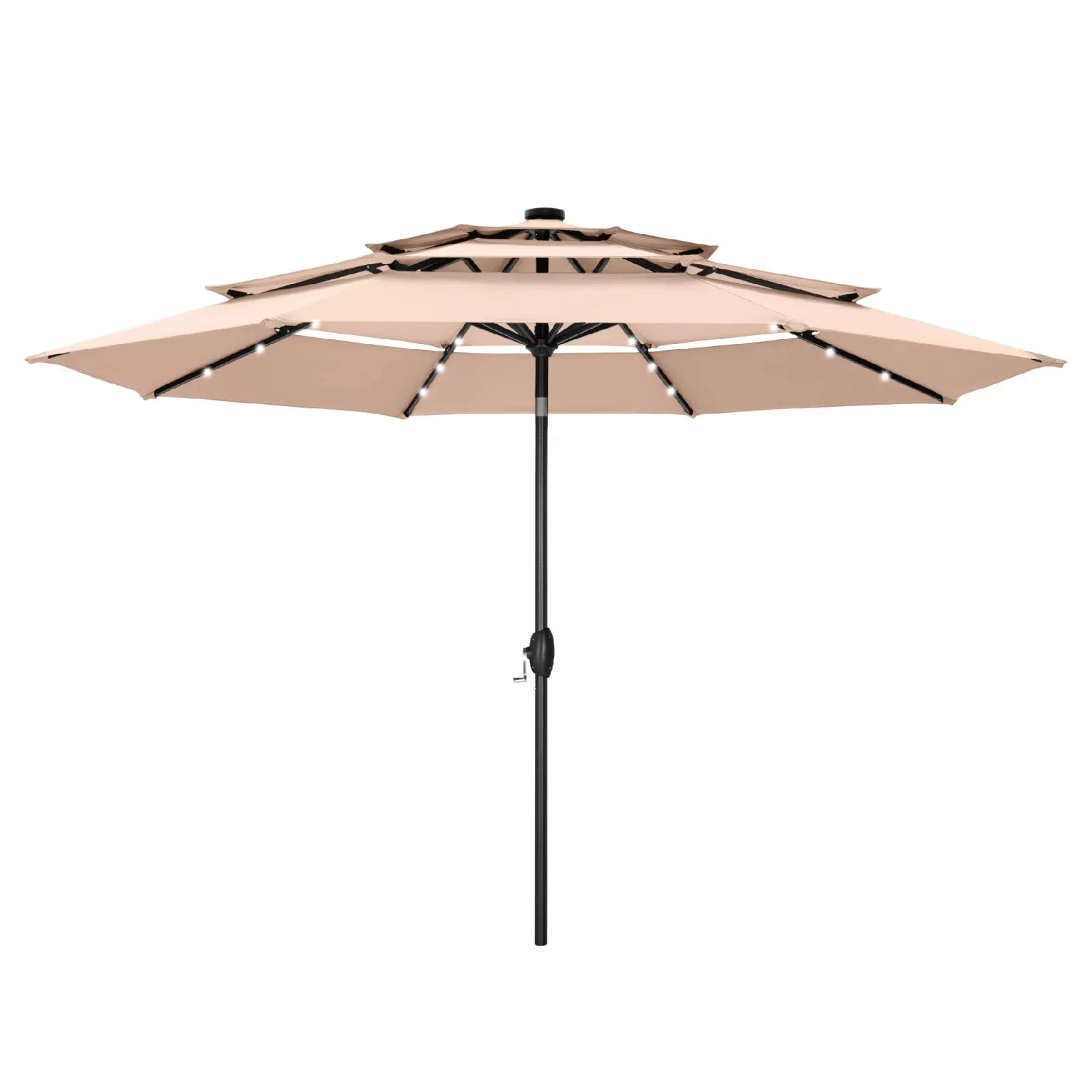 giant umbrella for patio 10FT Outdoor Patio Large Umbrella With Light – Canva Home