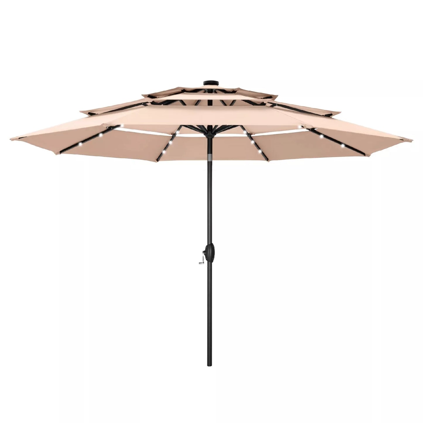 10FT Outdoor Patio Large Umbrella With Light