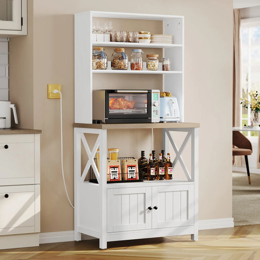 Mari Bakers Rack With Cabinet