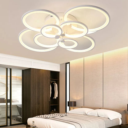 8 Circles Flush Mount Ceiling Light