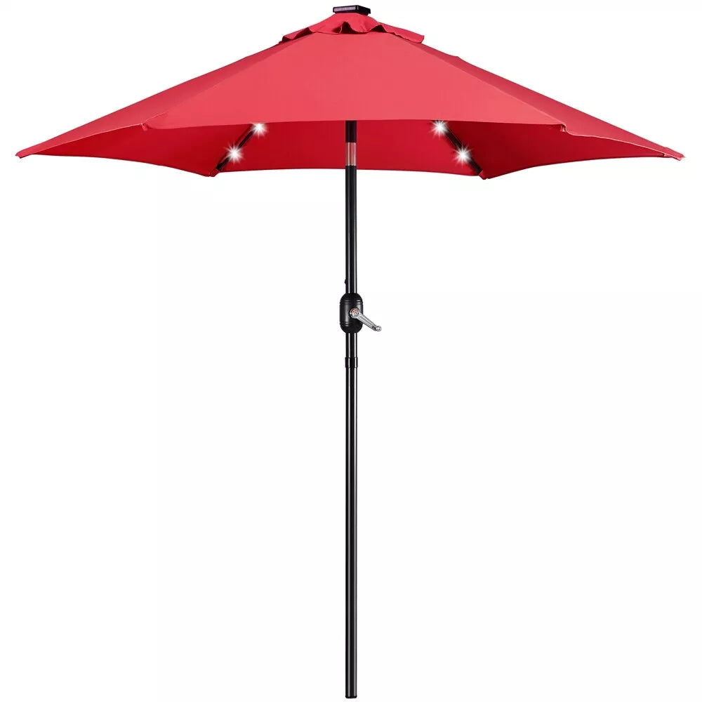 10FT Outdoor Patio Large Umbrella With Light