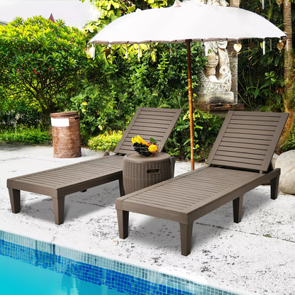 Outdoor Pool Chaise Lounger (Set of 2)