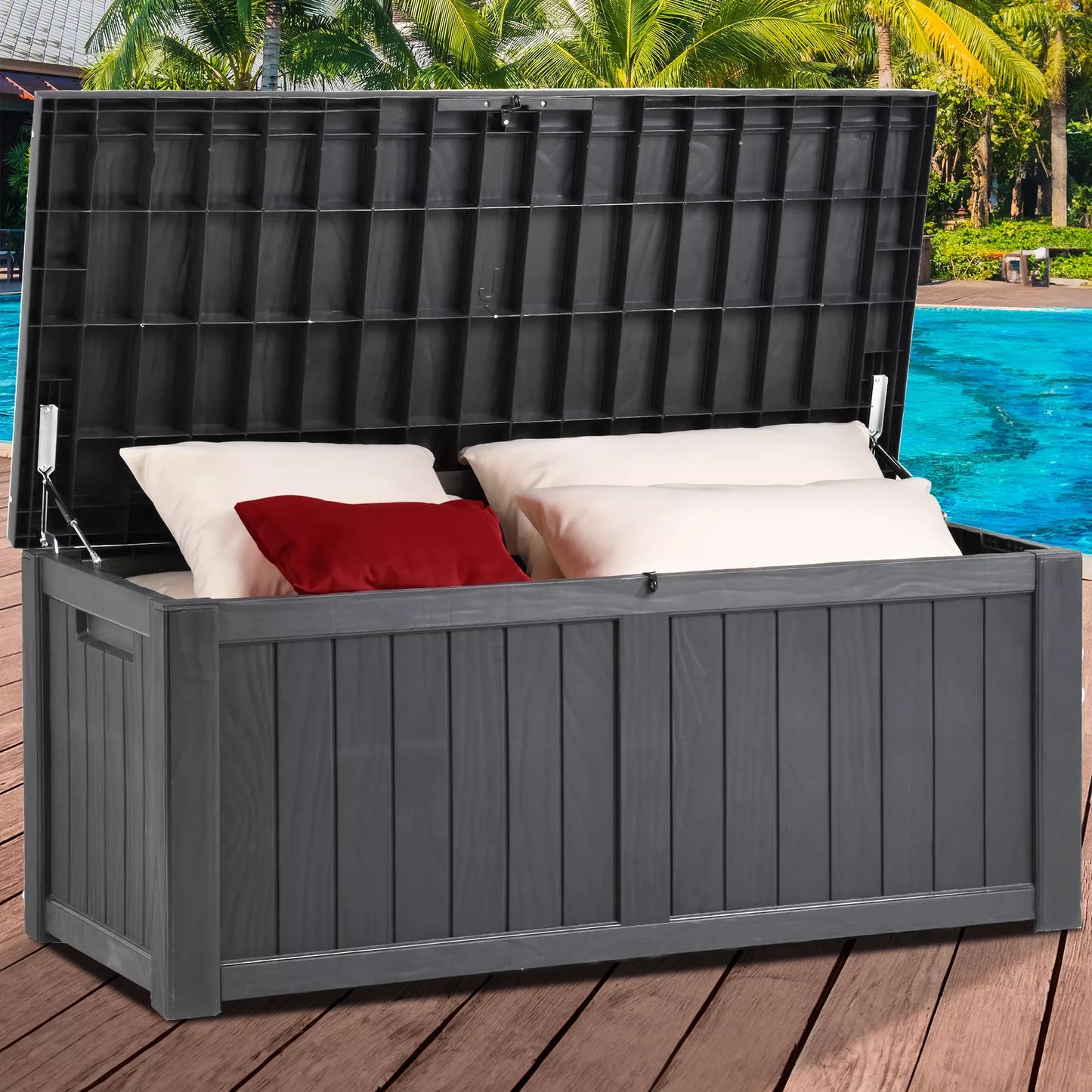 120 Gallon Outdoor Storage Deck Box