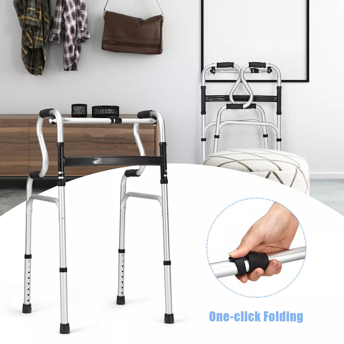 Senior Lightweight Mobility Walker (Dual Handle)