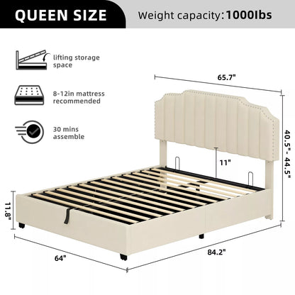 Lara Plateform Bed Frame With Storage