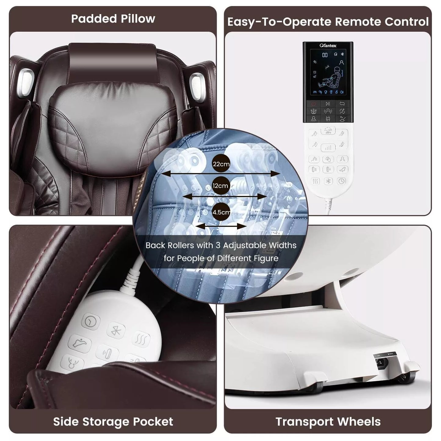 Full Body Zero Gravity Shiatsu Heating Massage Chair