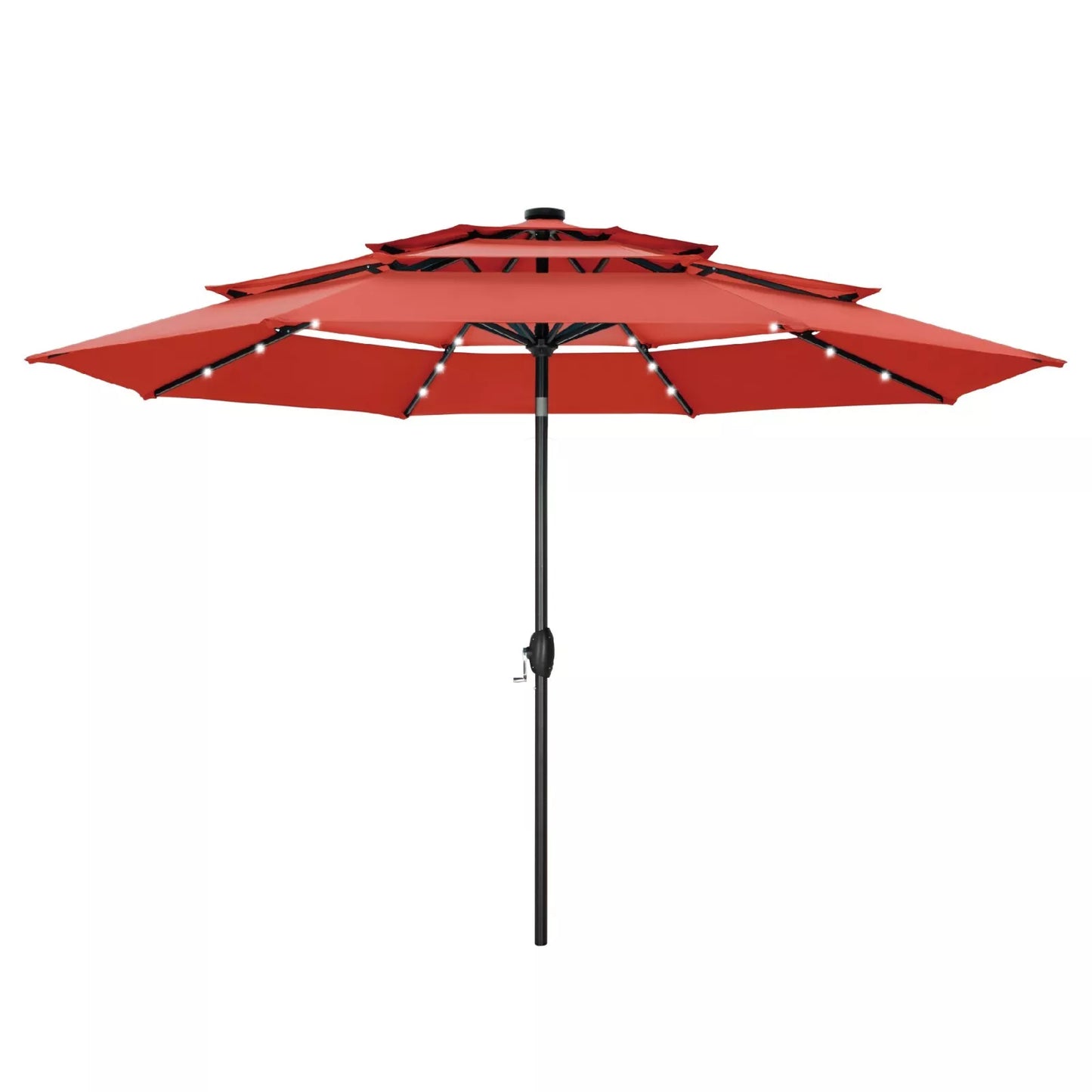 10FT Outdoor Patio Large Umbrella With Light