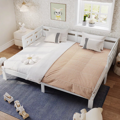 Carl White Twin Trundle Daybed