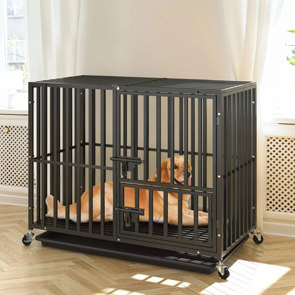 46" Extra Tall & Large Heavy Duty Dog Crate – Canva Home