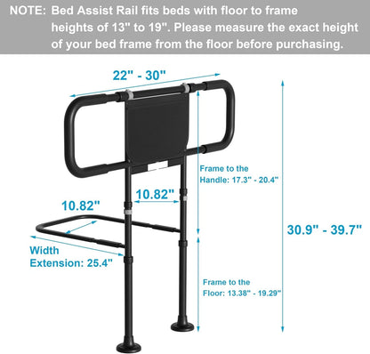 Senior Safety Bed Rail (Extendable Handle)