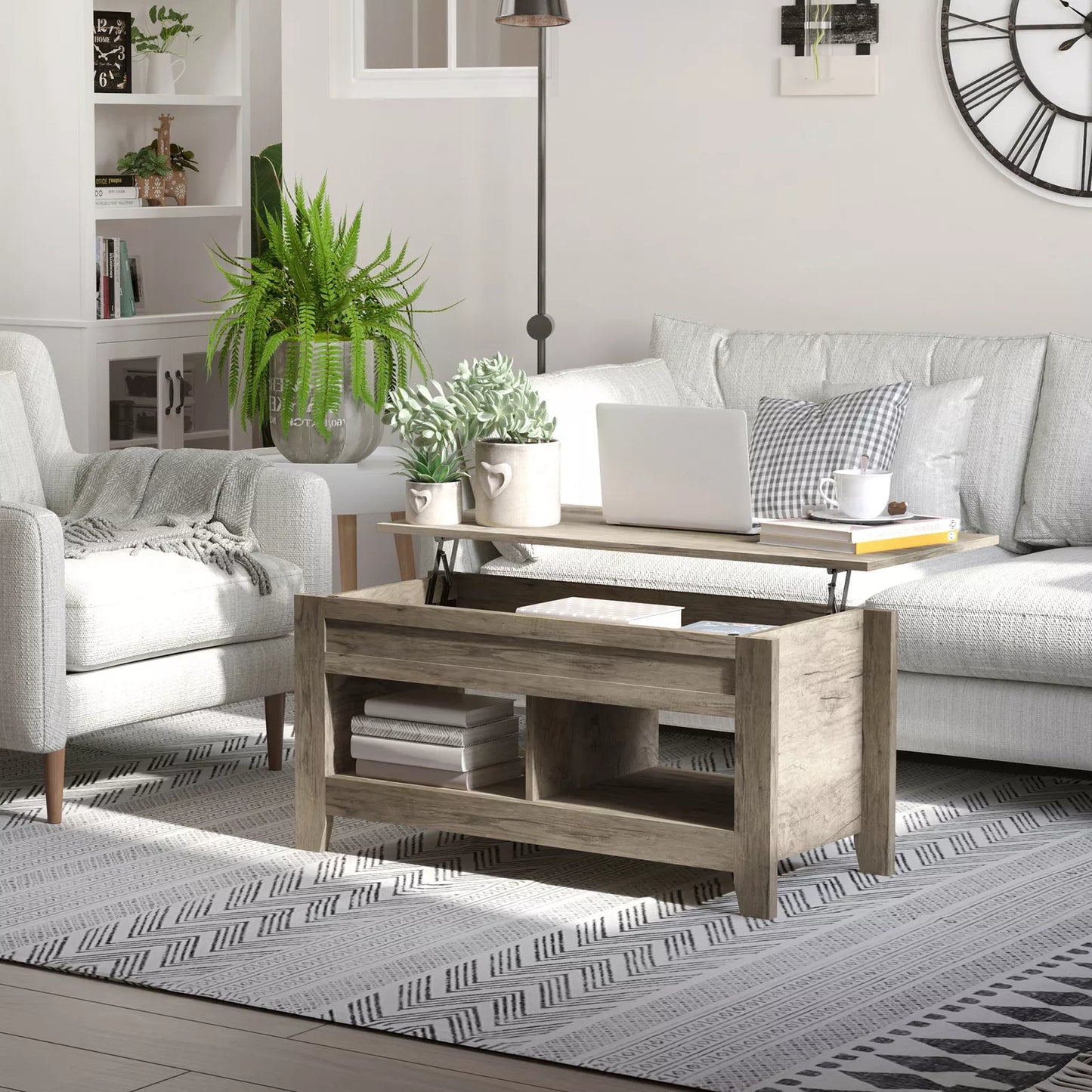 Milton Lift Top Coffee Table With Storage