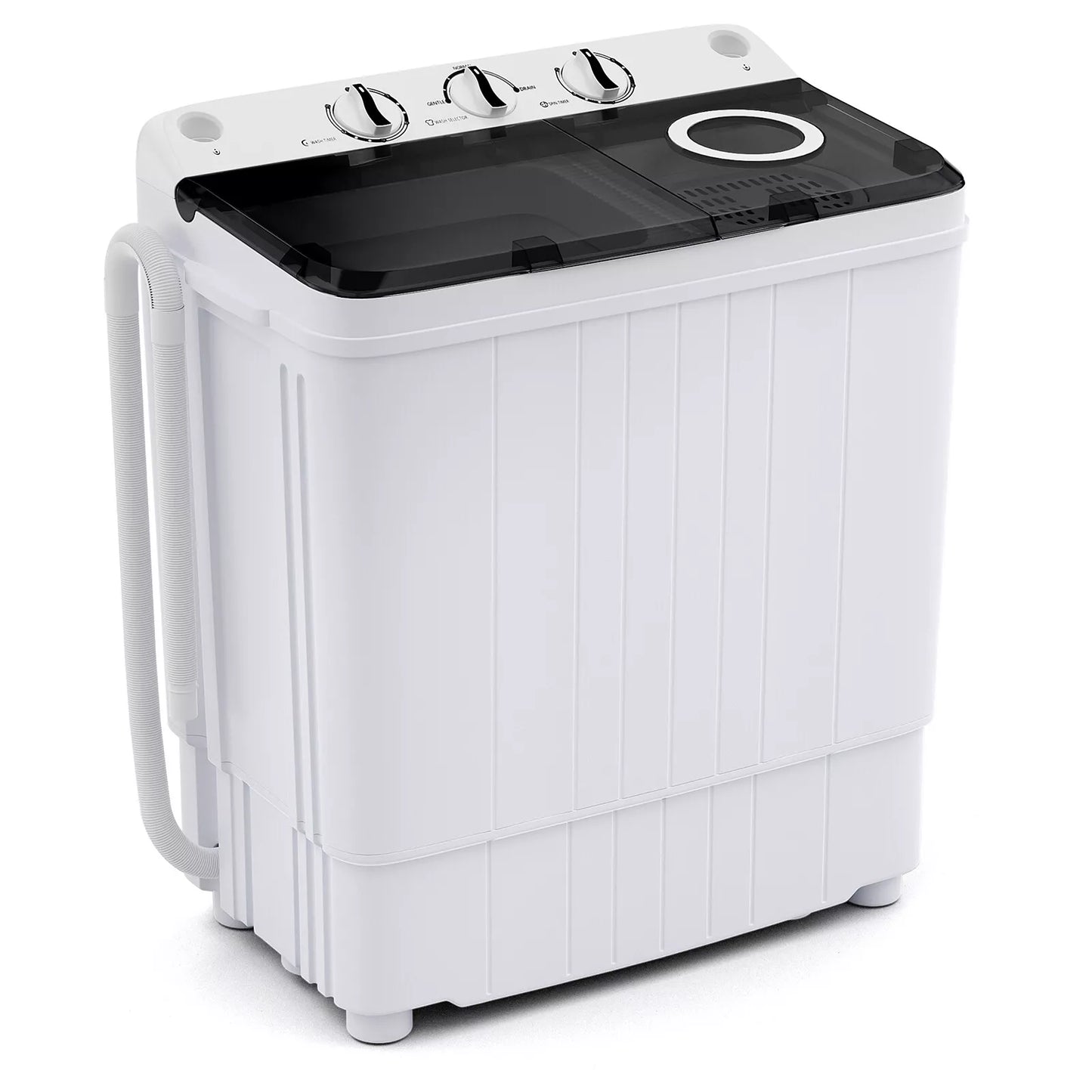 17.6lbs Twin Tub Portable Washer & Spin Dryer