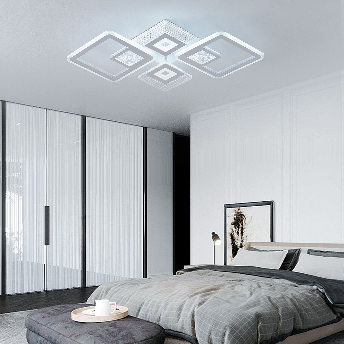 Square Cluster Flush Mount Ceiling Light