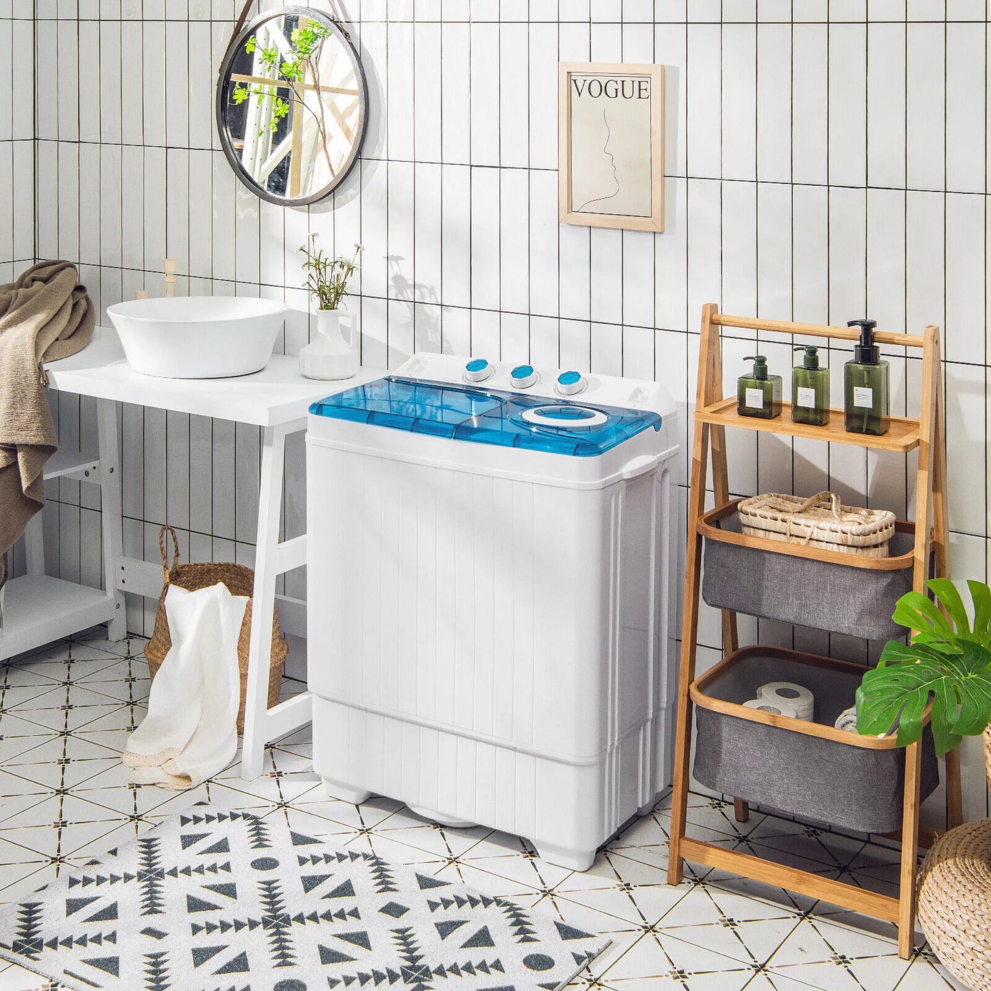 6.5KG Portable Washing Machine & Spin Dryer