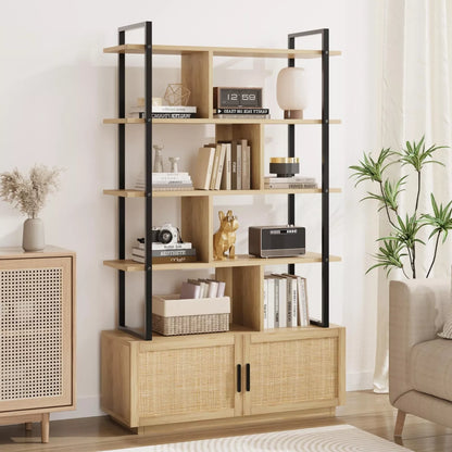 Lam Tall Rattan Bookcase Bookshelf