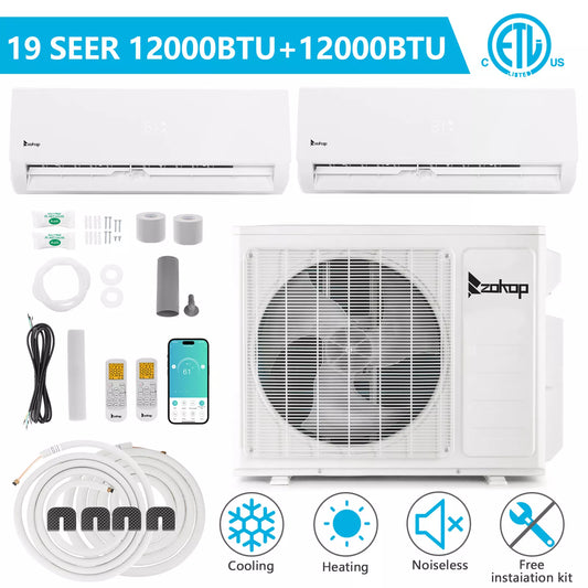 18000 BTU Mini Split Heat Pump Air Conditioner