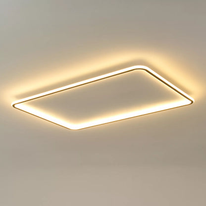 Thin Rectangle Flush Mount Ceiling Light