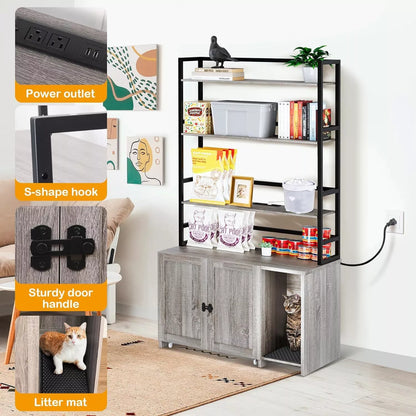 Stevie Cat Litter Box Enclosure Furniture